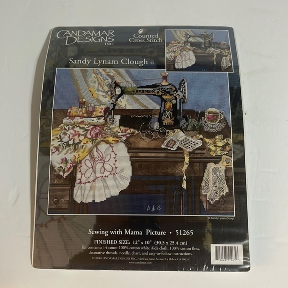 Candamar Designs Inc. Counted Cross Stitch‎ "Sewing With Mama" NWT